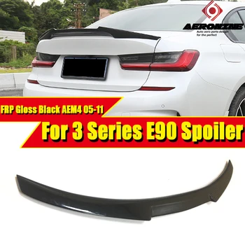 

For BMW 3 Series Saloon E90 add M4 style glossy black rear spoiler 323i 325i 328i 330i 335i 335xi car styling duckbill 2005-2011