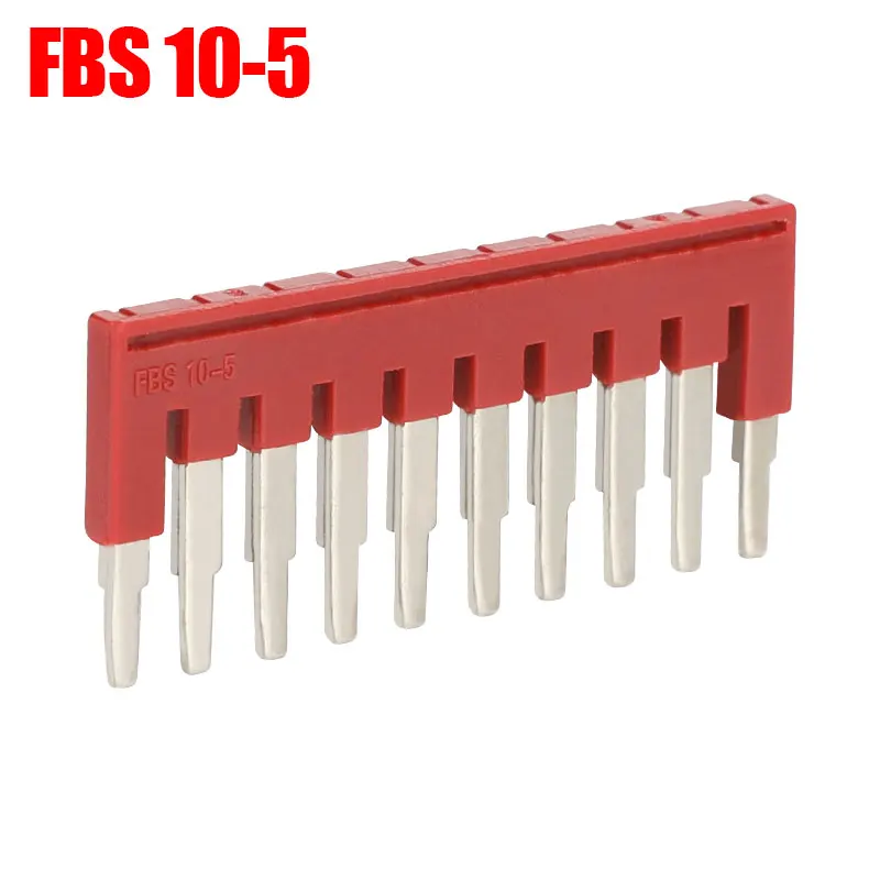 FBS10-5 Клеммные блоки перемычки FBS10-4 плагин мост для ST и PT din-рейку клеммные блоки аксессуары - Цвет: FBS10-5