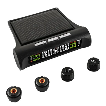 

T1 TPMS Solar Tyre Pressure Monitoring System Digital Gauge Kit LCD Display