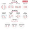 10pcs Reusable Bamboo Cloth Pad Hygiene Menstrual Panty Pad Washable Menstrual Pad Mama Sanitary Towel Pad Feminine For Lady 5