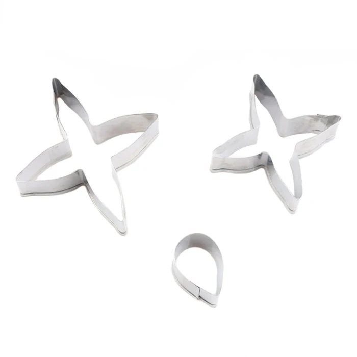 Stainless Steel Flower Petal Cookie Cutter Cupcake Mold Fondant Cake Mould DIY Decor MU8669