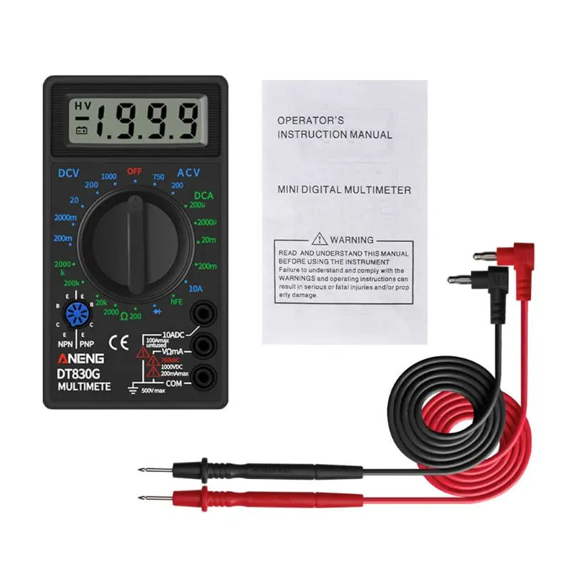 

Digital Multimeter Voltmeter Ammeter Ohmmeter DC10V~1000V AC 750V Current Tester