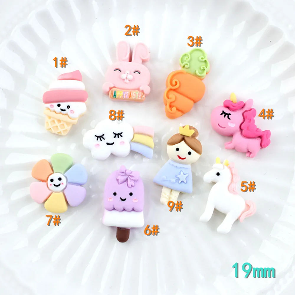 

Resin Lovely Cartoon Animals Flatback Cabochon 20pcs cute Sunflower Cabochons Scrapbook Kawaii DIY Embellishments Accessories