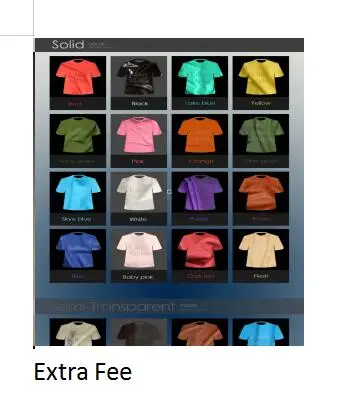 Extra fees |