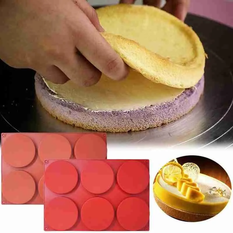 DIFENLUN Silicone Large Cake Molds, 6-Cavity Round Disc Resin Coaster –  Marks Mandalas