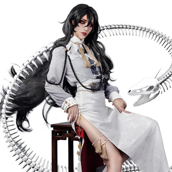 

New Anthropomorphic Role Cosplay Costume One of 7 Sins Lust white Sexy Women Suit full sets A