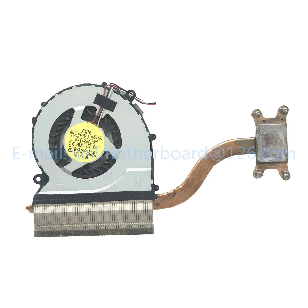 Радиатор для ноутбука samsung NP370R4E NP370R5E NP450R4V NP450R5V с вентилятором BA62-00797A BA31-00115A, протестирован на, быстрая