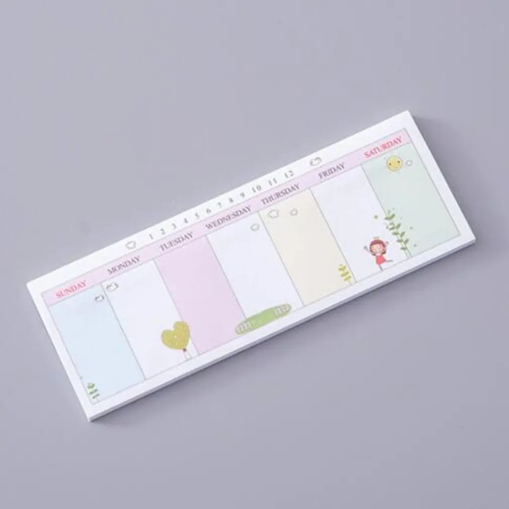 Unique Cartoon Design Memo Pad Bookmarks Notes Index Posted It Weekly Planner Stationery School Supplies