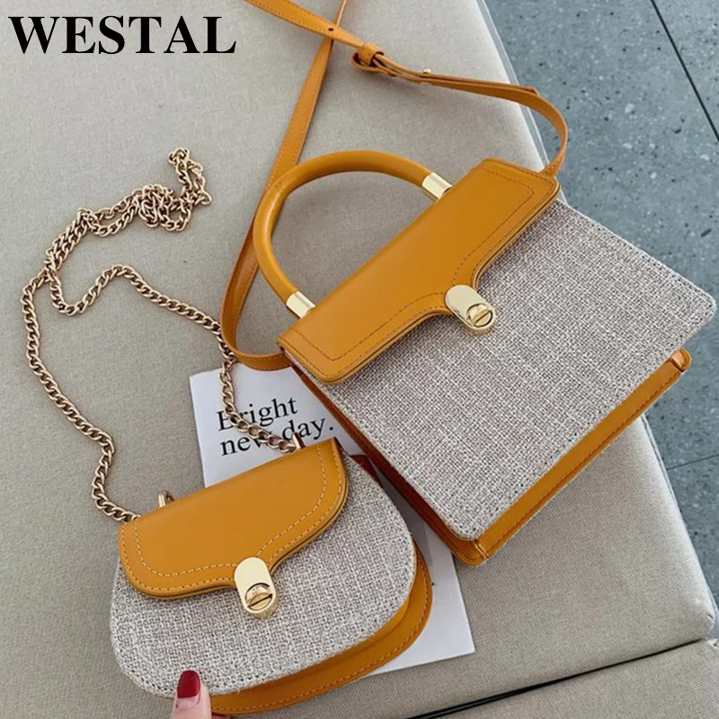 

WESTAL shoulder bag for women luxury handbags women bags designer PU girl small crossbody/messenger bag bolsa feminina 3588