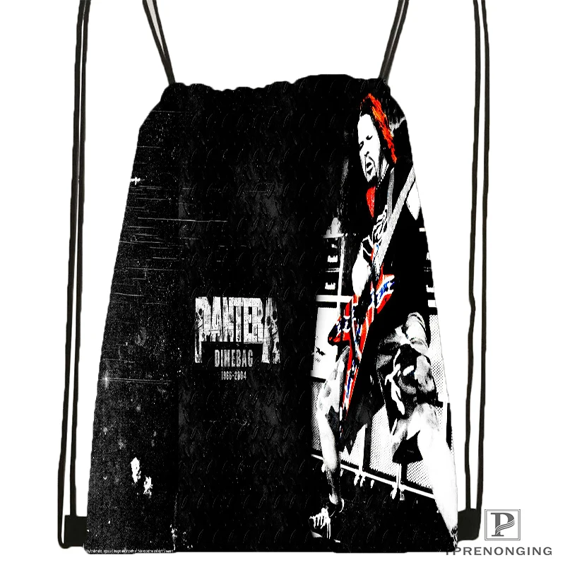 Custom Pantera Final передняя крышка походная сумка на шнурке милый рюкзак для детей(черная спинка) 31x40 см#180531-04-42