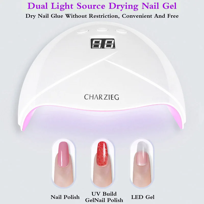 

24W UV Nail Light For Nails,USB Nail Polish Gel Dryer with12 Smart Time Nail Gel Lamp Auto Sensor Manicure Salon Nail Art Tools