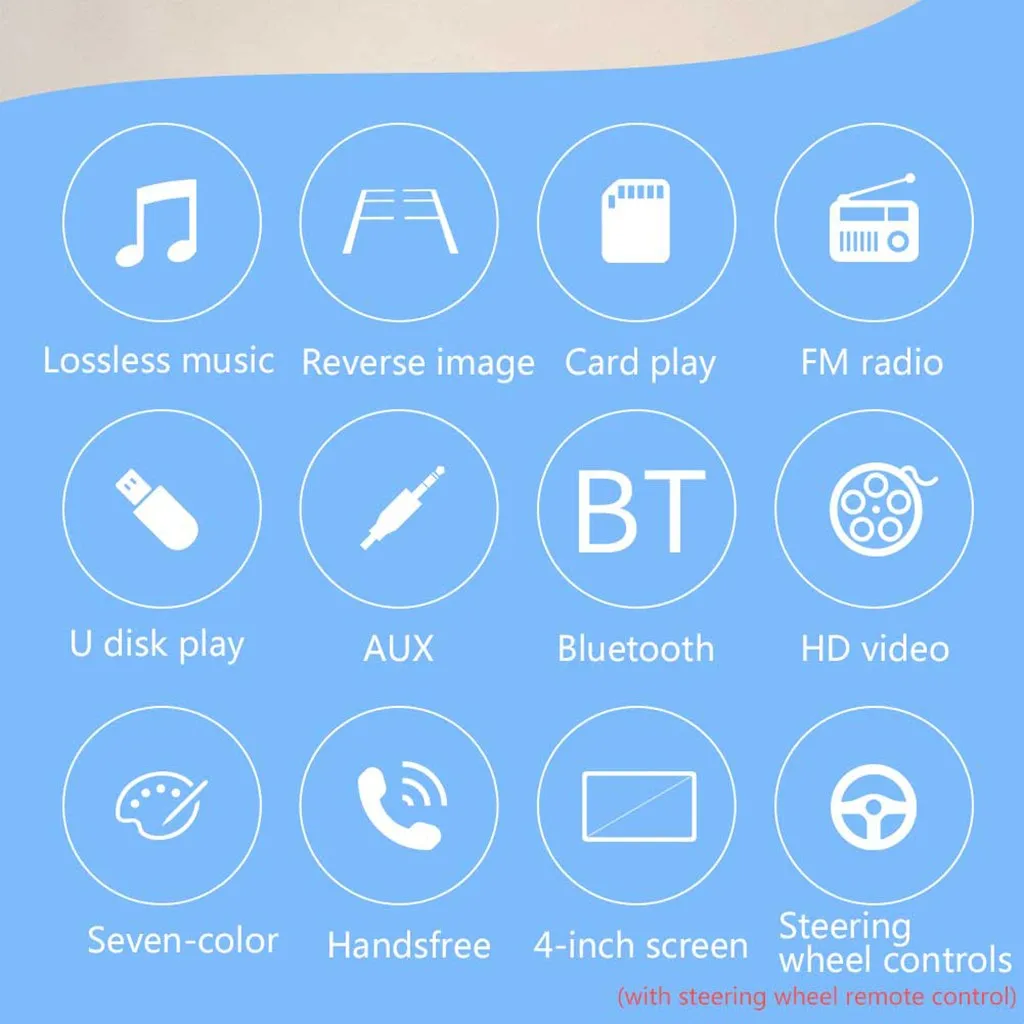 SWM-4012B 4,1 дюймов Автомобильный MP5/MP4/mp3-плеер FM карта U диск BT Реверсивный мультимедийный MP5 плеер автомобильные аксессуары