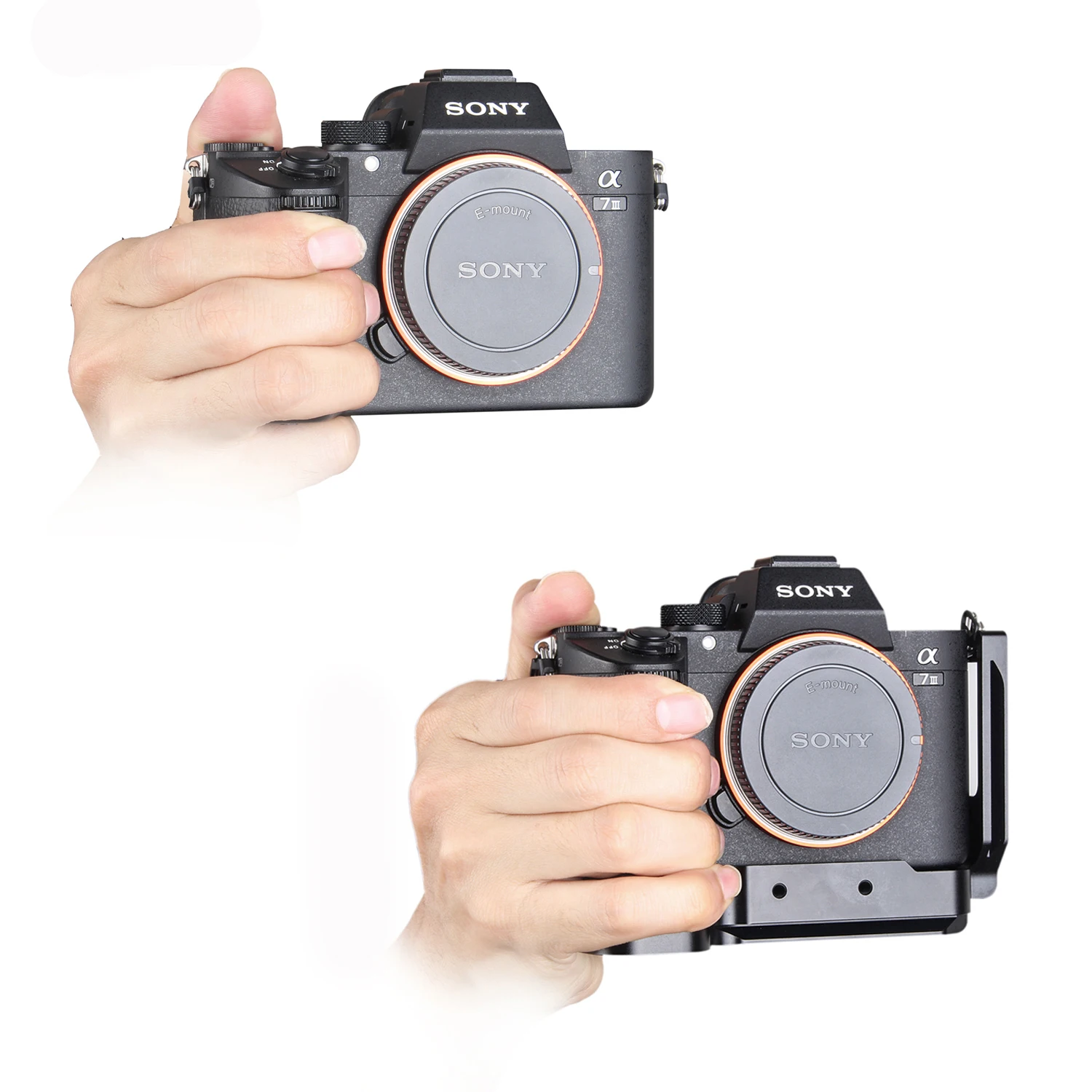 L кронштейн держатель для sony A73 A7III A7M3 A7RIII A9 Quick Release Baseplate