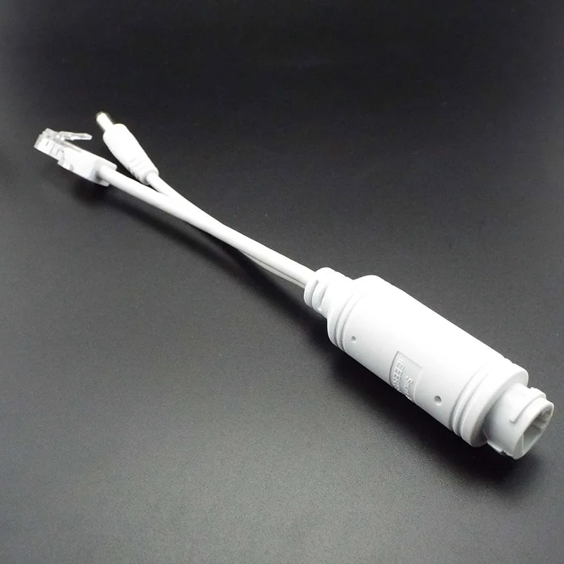 48V to 12V POE Splitter Waterproof Adapter Cable Power Supply Module POE Splitter Injector for IP Camera