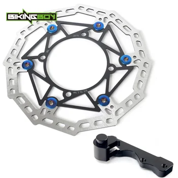 

BIKINGBOY for Kawasaki KX 125 250 06 07 08 KX250F KX450F 06-17 16 KLX 450 R 2007-2017 270mm Front Brake Disc Disk Rotor Bracket