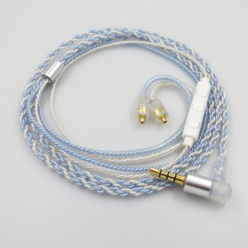 Replacement Audio Cable for Shure SE215 SE535 SE846 UE900 N3AP for Westone W30 W40 W50 W60 W80 UM30 Headphones upgrade 23 AugT1