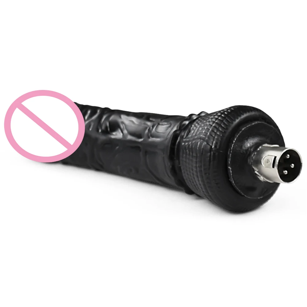 iKenmu Well Made Dildo Attachments Sex Machine Attachments Silicone Dildo for 3XLR Connector Sex Machine Accessories Dildo