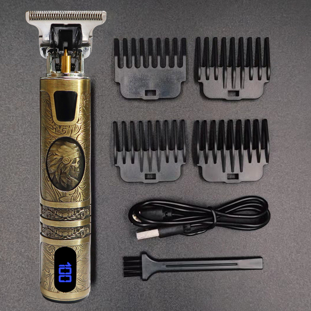 Electric Hair Clipper Hair Cutting Machine T9 Trimmer For Men Razor LCD display Beard Trimmer Men's Shaver Gift USB Charge