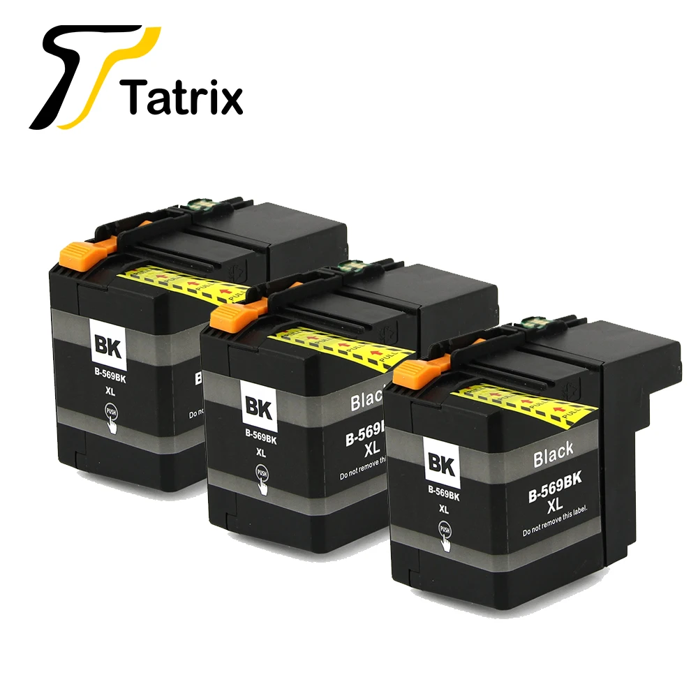 3 BK Tatrix LC569XL LC569 Совместимый картридж для печати LC569 для Brother MFC-J3520/MFC-J3720 - Цвет: 3 BK