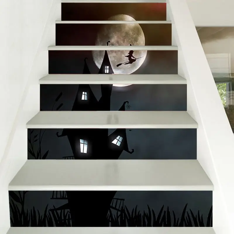 

Halloween Stair The witch House Halloween Decoration Staircase Sticker
