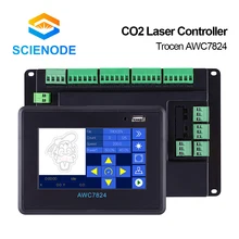 

Scienode AWC7824 CO2 Laser Cutter Controller System DSP For 2 Heads Engraver Cutting Replace AWC708C Lite Panel Module Kits 2021