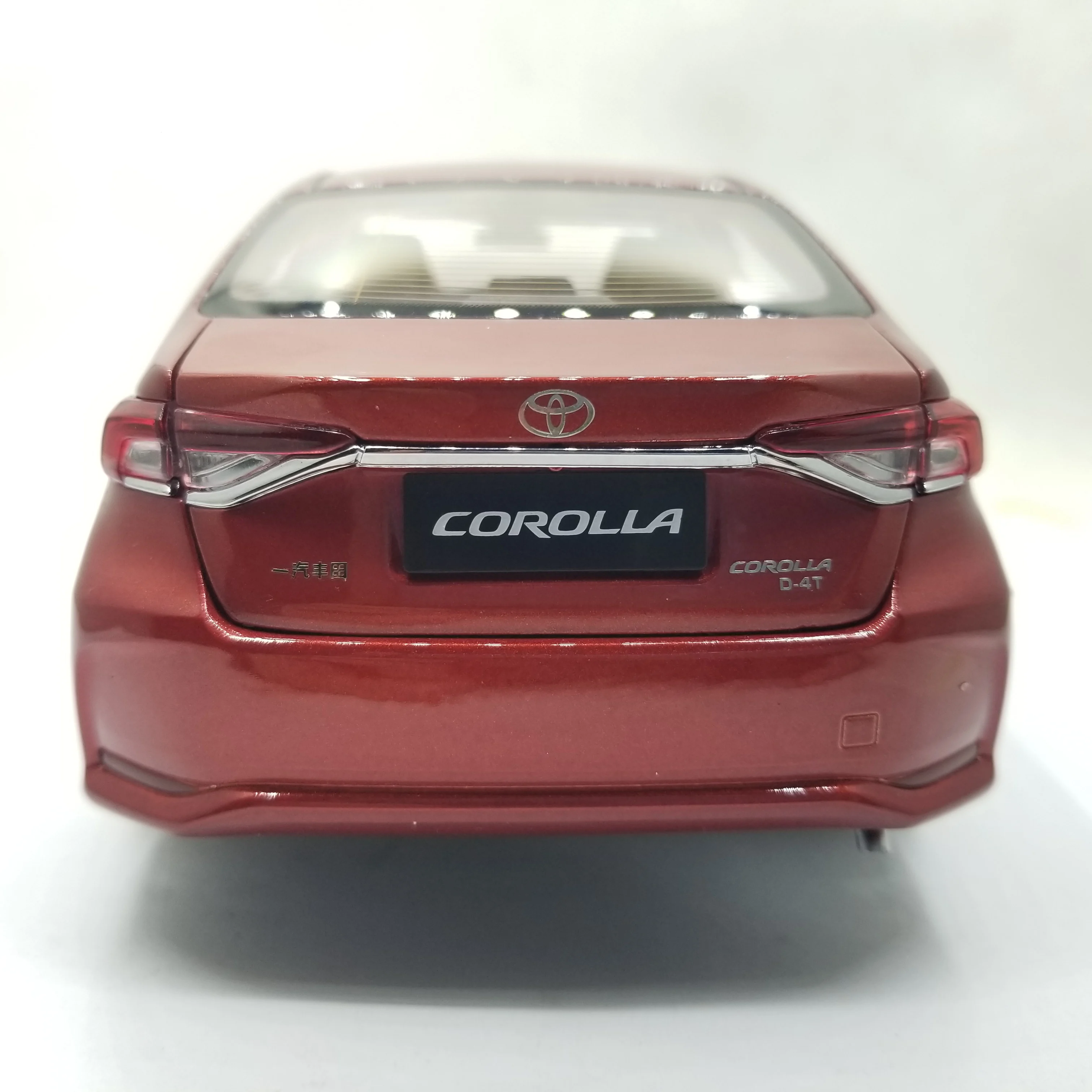 1:18 литая модель для Toyota Corolla 2019 красный седан игрушечный автомобиль из сплава