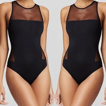

Women Swimwear tankini Sexys costume 2020 femmes New Black Sexy Gauze Backless Elastic Beachwear mujer T