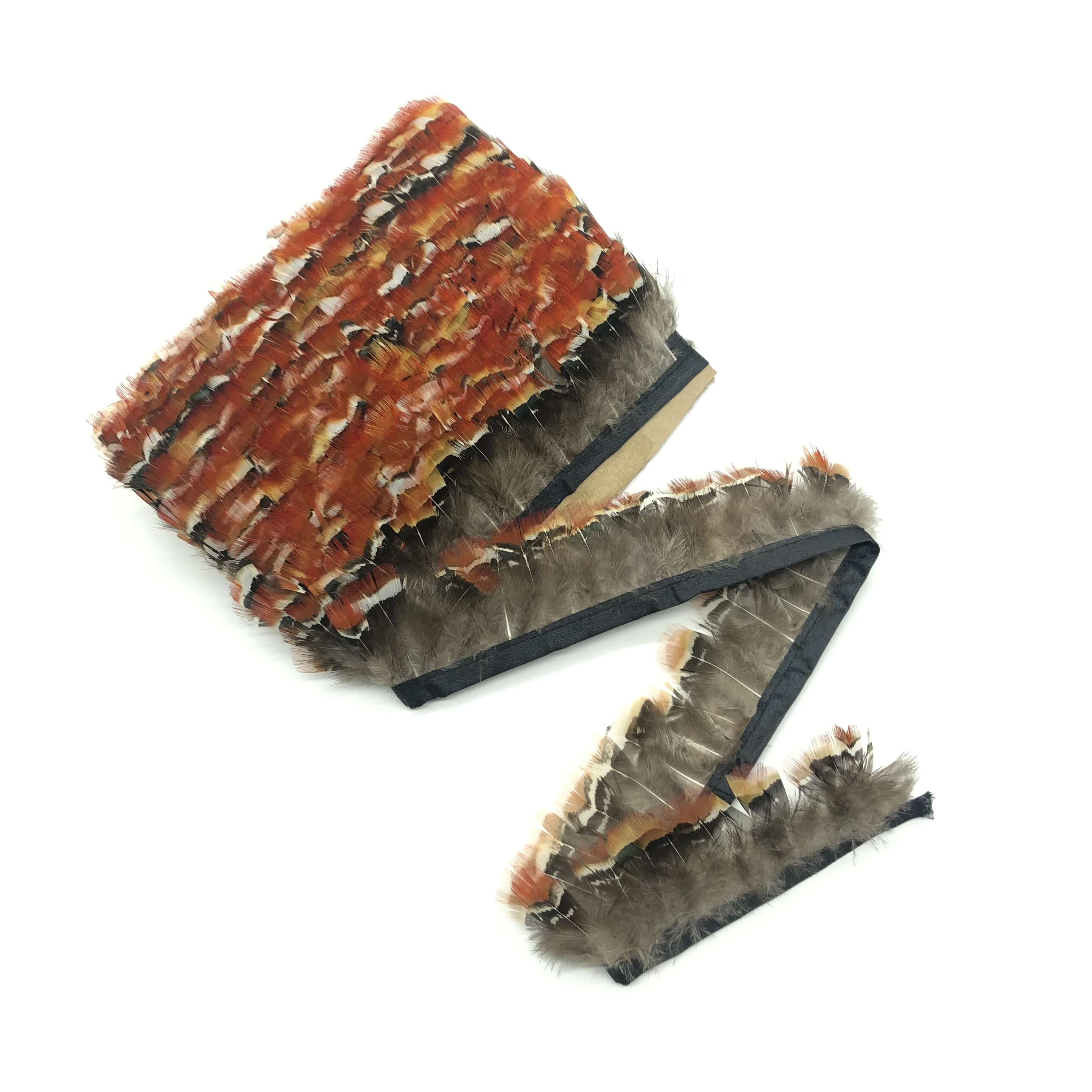 Высококачественные перышки для рукоделия из натурального фазана 1 ярд