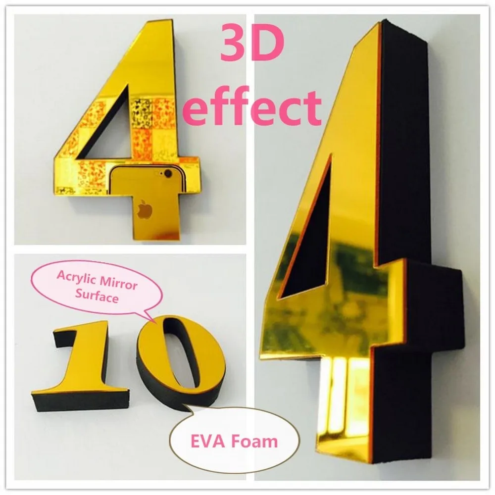 Современные настенные часы DIY в римском стиле 3D стикер домашний зеркальный