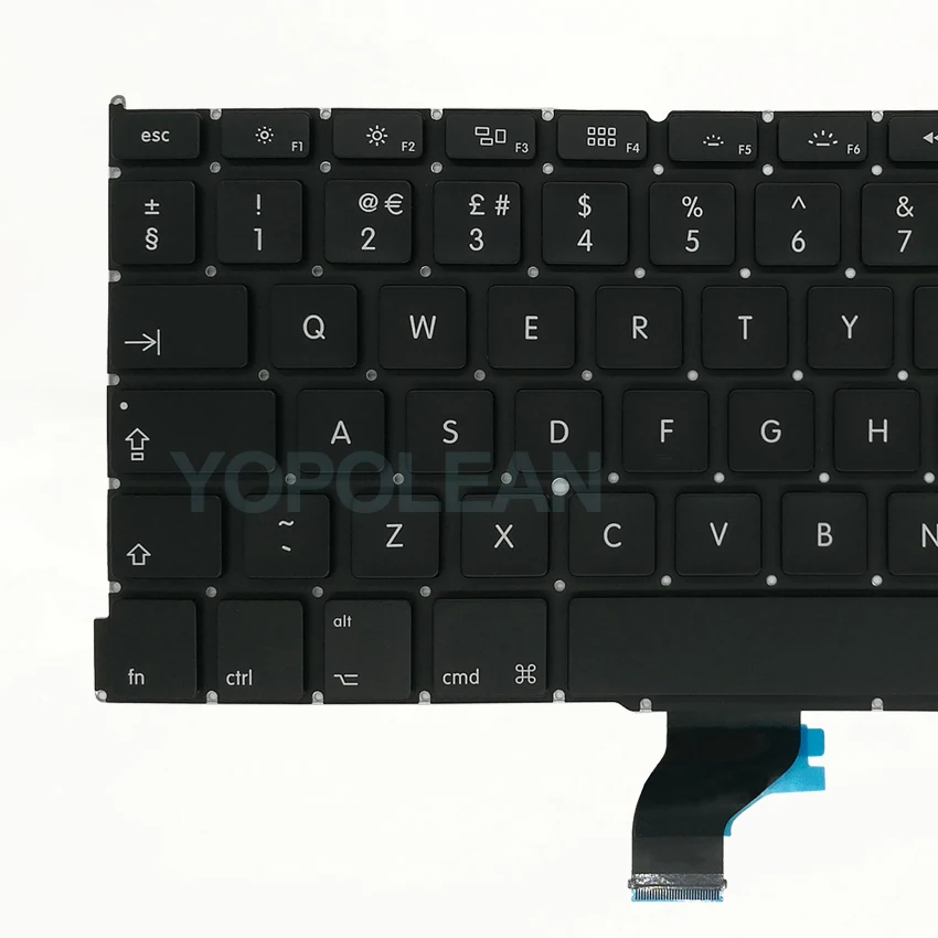 5 шт. британский английский Клавиатура для Macbook Pro retina 1" A1502 2013- лет
