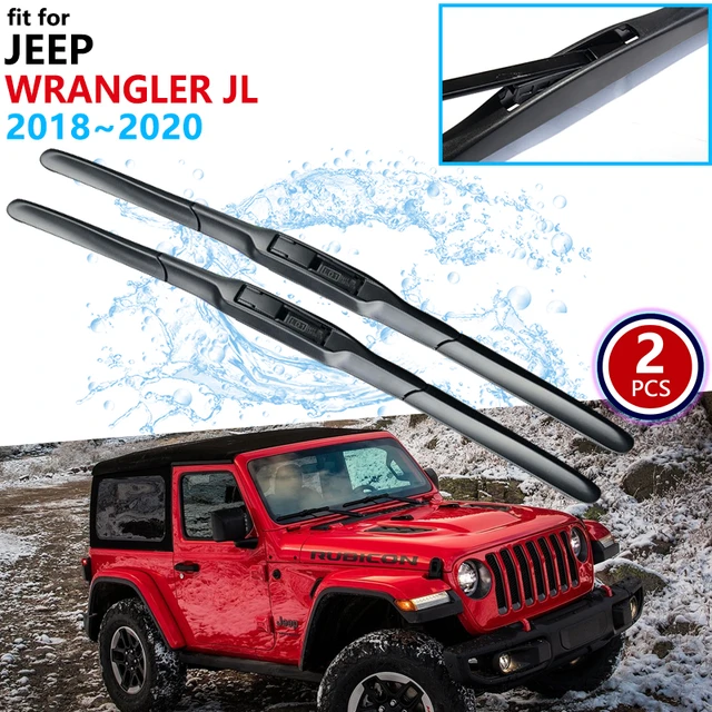 Scheibenwischer für Jeep Wrangler JL JT 2018 + Auto Vorne Regen Wischer  Klinge Dekoration Abdeckung Trim Zubehör, carbon Faser - AliExpress