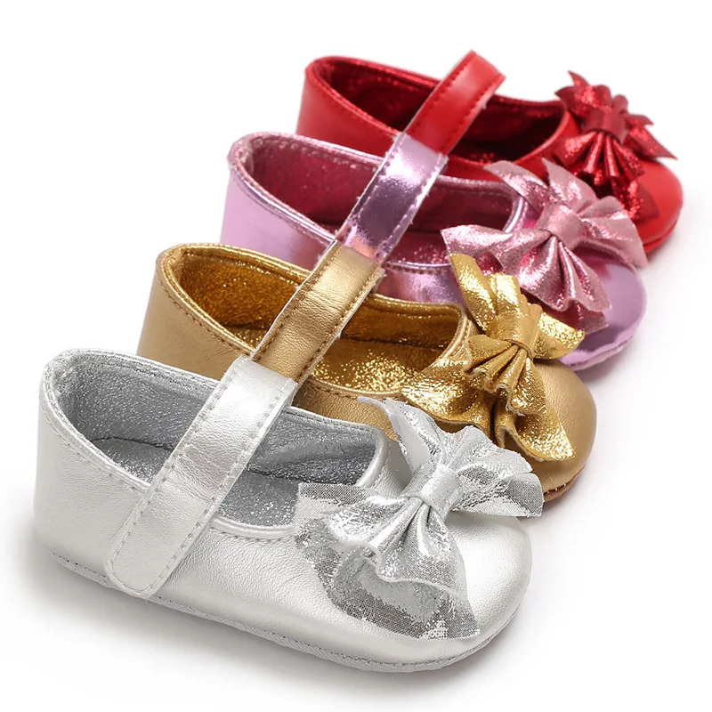 

2019 Flower Spring / Autumn Infant Baby Shoes Moccasins Newborn Girls Booties for Newborn 4 Color Available 0-18 Months