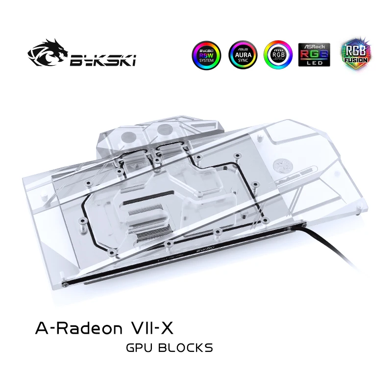 Водяной блок Bykski для AMD Radeon VII / Sapphire RADEON 7/серия справки/полностью закрытый медный