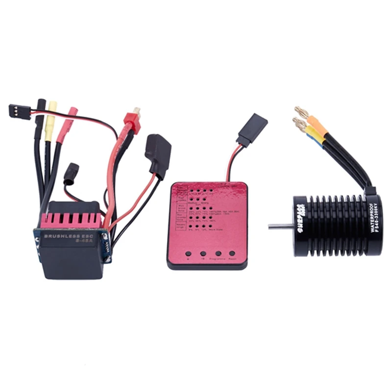 Surpass Hobby F540 3030KV 4P бесщеточный двигатель и 45A Esc и Led программирующая карта комбо Rc набор
