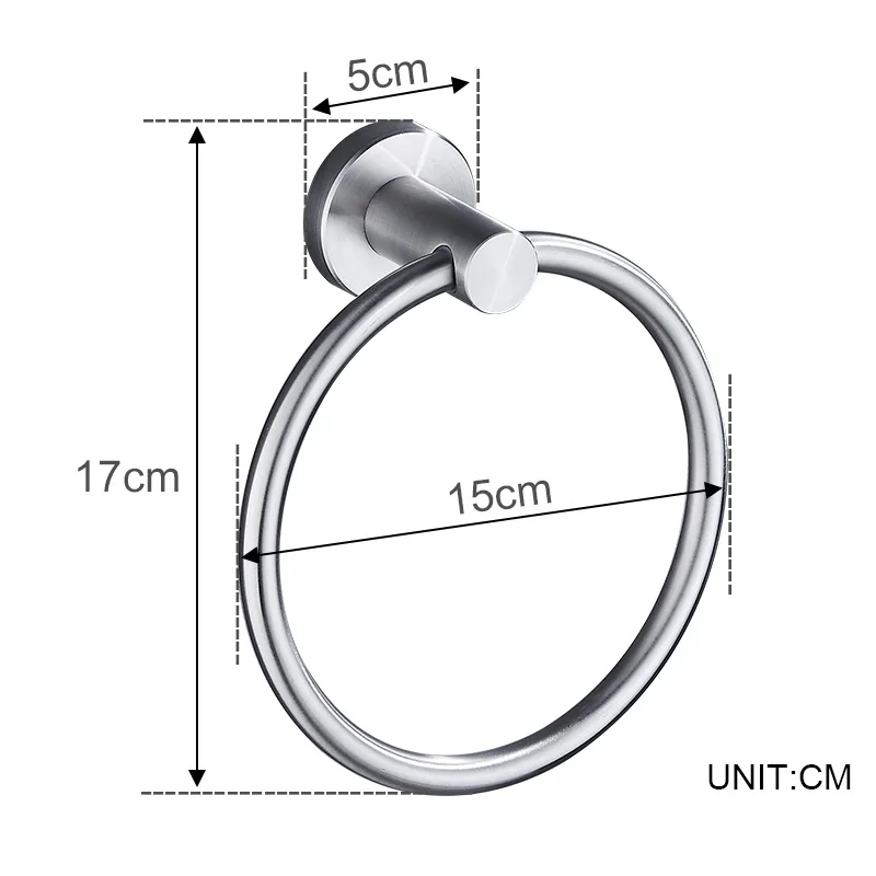 304 Stainless Steel Bathroom Towel Ring Hand Towel Holder Circle Rings Door Hanger Towels Rack Bathroom Hardware Set Wall Mount bathroom towel ring bathroom towel holder