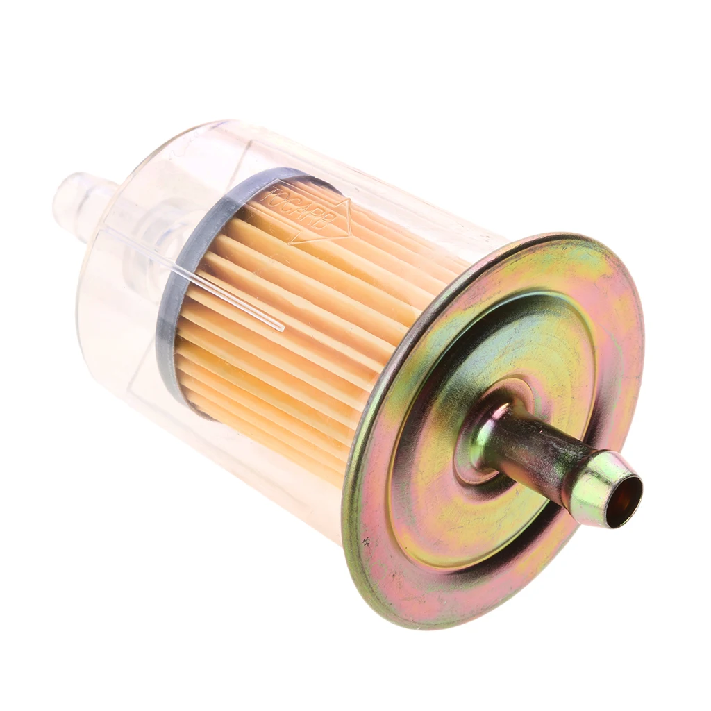 MagiDeal Plastic Motorcycle Inline Petrol Diesel Fuel Line Filter 9mm