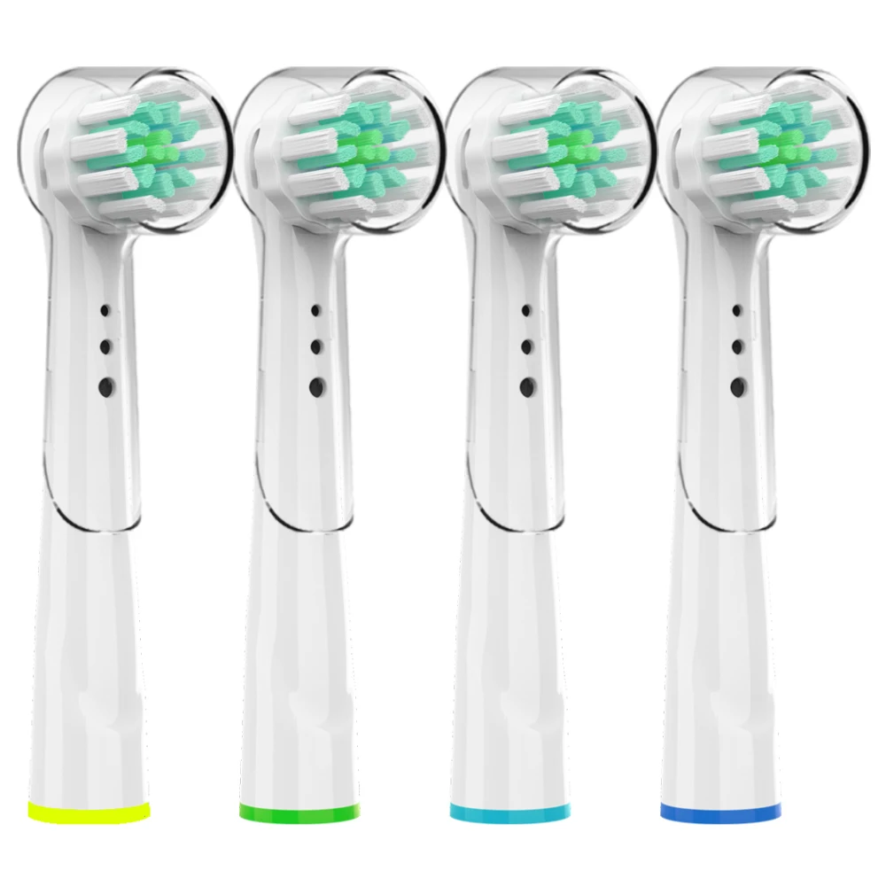 Testine Per Spazzolino Di Ricambio Morbide Da 4 Pezzi Con Tappi Per Testine Per Spazzolino Orale-B Advance Power/Pro Health Testine Per Spazzolino Ele