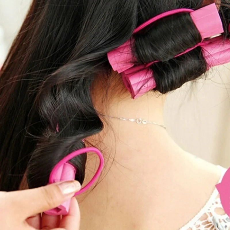 6pcs Magic Foam Sponge Hair Curling Iron DIY Wavy Hair Tools