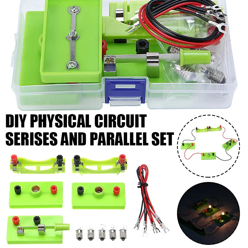 Electricity Learning Circuit Kit Kids Montessori Science Toys Experiment Basic Physics Educational Teaching | Канцтовары для офиса