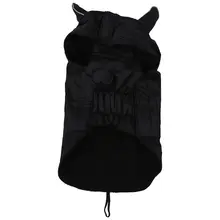 Одежда для собак Теплый свитер жилет для собак рубашка для больших собак Толстовка Одежда плащ(XL, черный