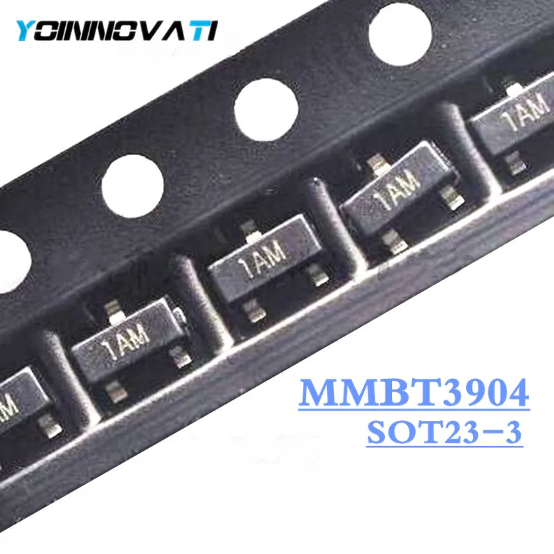100 шт. MMBT3904 2N3904 SOT23 3904 SOT SMD SOT-23 SOT23-3 1AM новый оригинальный транзистор | Электронные