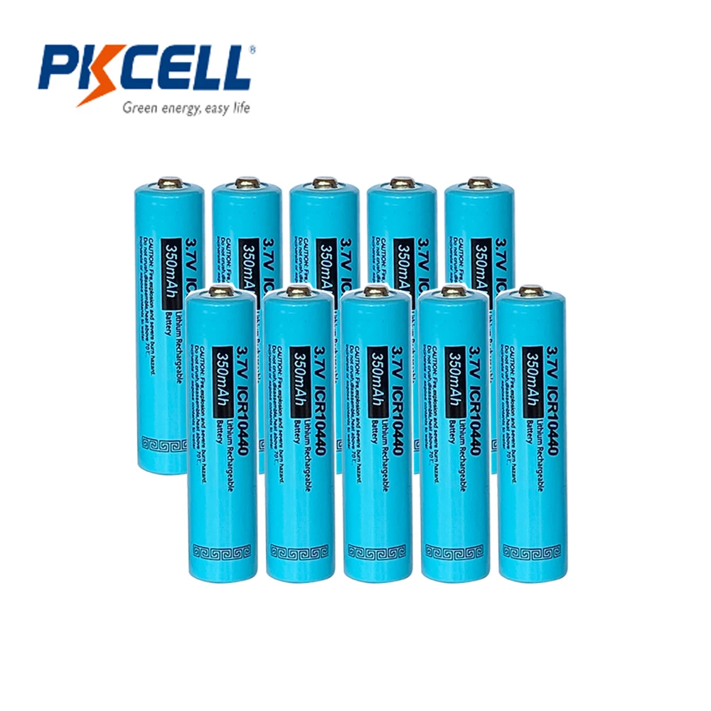 10 шт. литиевые аккумуляторы PKCELL AAA 350 мАч ICR 10440 3 7 в|rechargeable battery|battery abattery rechargeable |