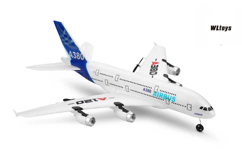 Новинка, WLtoys Airbus A380, игрушки для самолета, 2,4G, 3Ch, радиоуправляемый самолет, фиксированное крыло, самолет, уличные игрушки, Дрон, A120-A380, радиоуправляемый самолет, игрушки