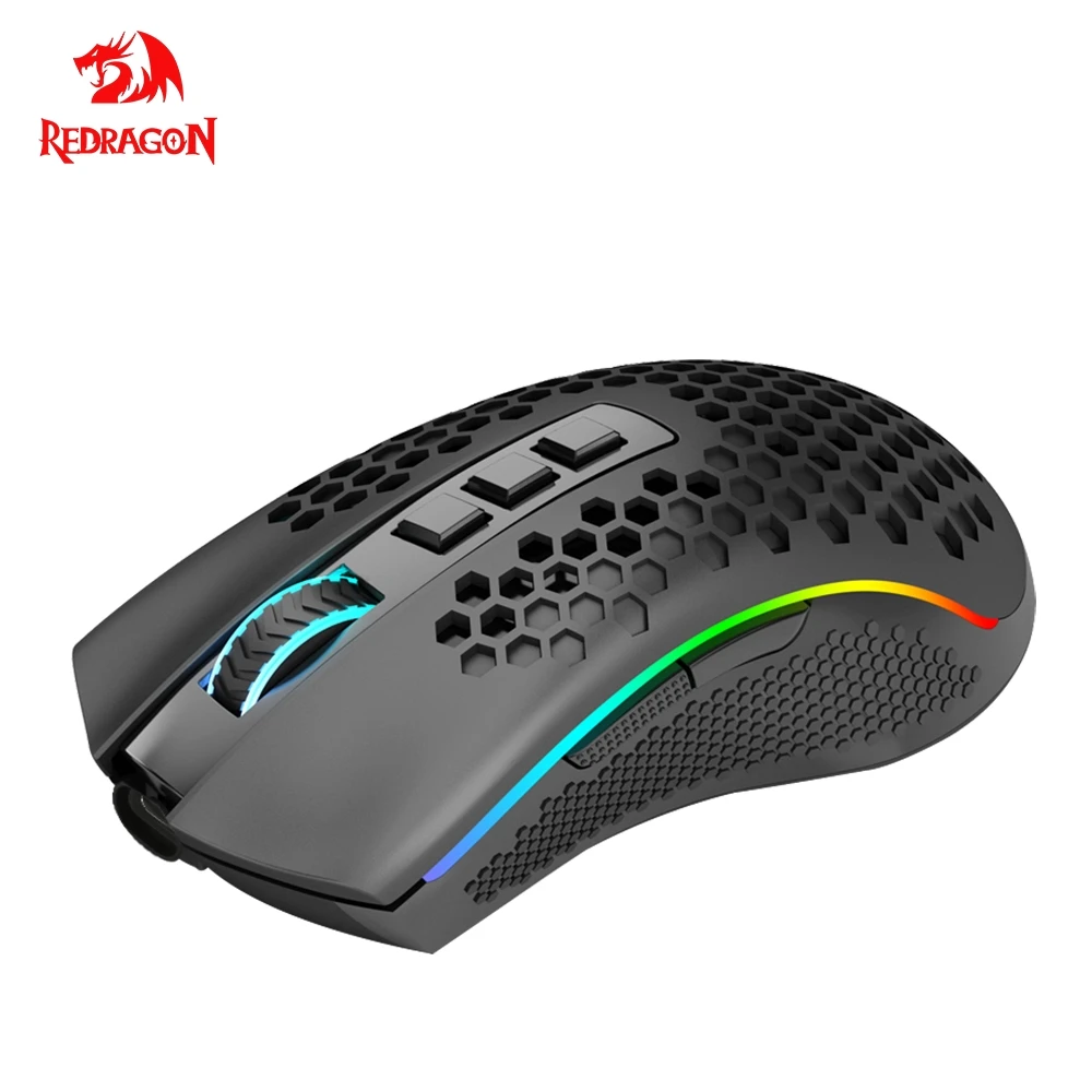 Redragon Storm Pro M808-KS RGB USB 2.4G Wireless Lightweight Gaming Mouse 16000 DPI Programmable ergonomic for gamer Mice laptop |