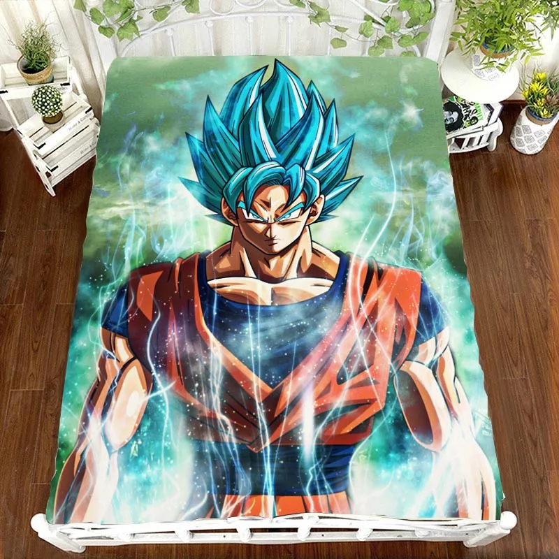 27 DRAGON BALL Z Аниме Печать простыня Vegeta Сон Гоку Zetto покрывало детская комната Простыня Постельное белье(без наволочки - Цвет: 27
