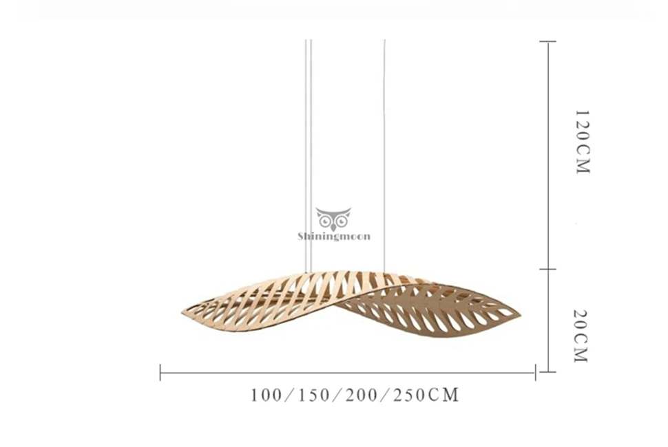 Southeast Asia Wooden Leaf LOFT Pendent Lights Bedroom Living Room Cafe Pendant Light Barber Shop Art Hanglamp Light Fixtures