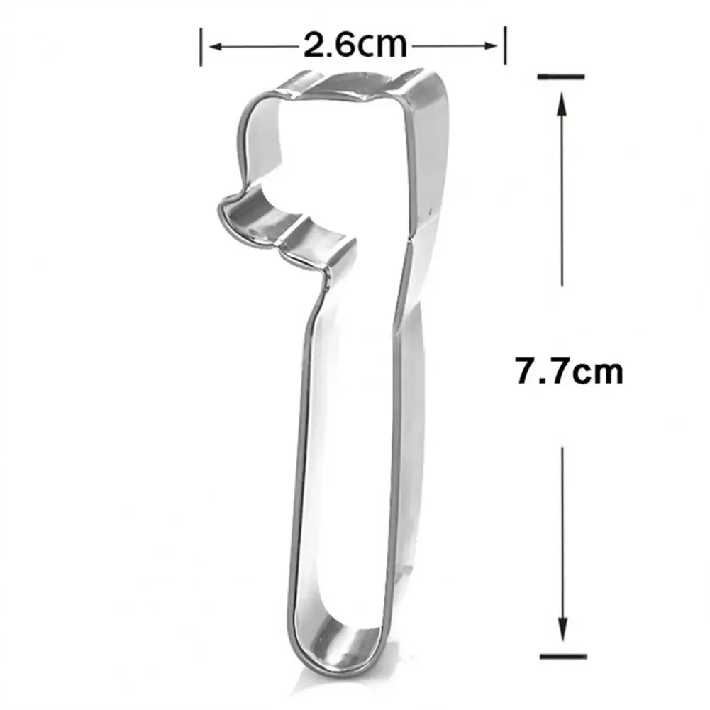 Cookie cutter Baking mold Cookie mould Cookie printing mold Baking decorating tools Cookie maker press kit Pastry cutter Cookie Mold Portable Multifunctional Rust-proof Tooth Shaped Cookie Cutter Toothpaste Teeth Shape Cake Mold making tool 3Pcs/Set