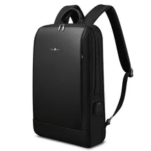 Тонкий мужской рюкзак для ноутбука 15,6 дюймов, офисный мужской рюкзак, деловая сумка унисекс, черный сверхлегкий рюкзак, тонкая задняя Сумка