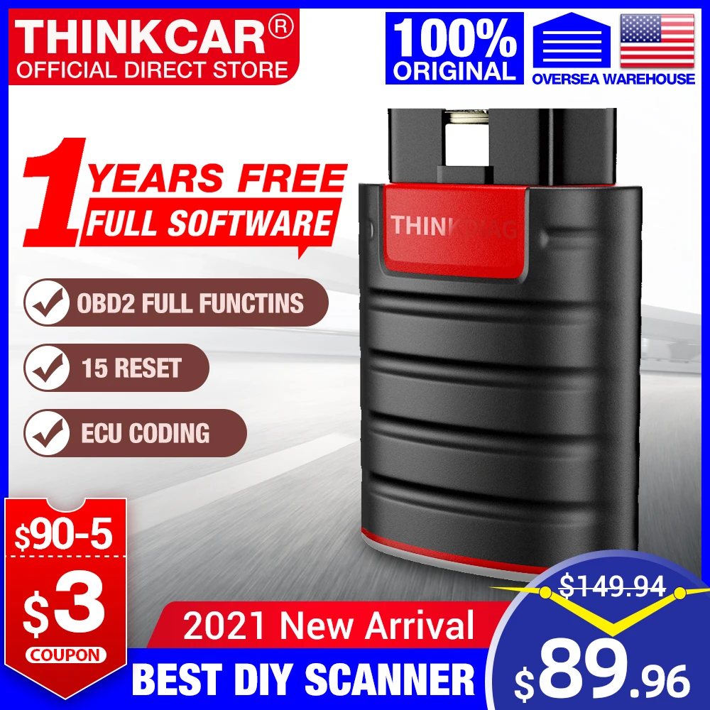 - Thinkcar One YearFree All Software Bluetooth Code Reader Obd2 Scanner Automotivo New Version Car Diagnostic Tool PK AP200