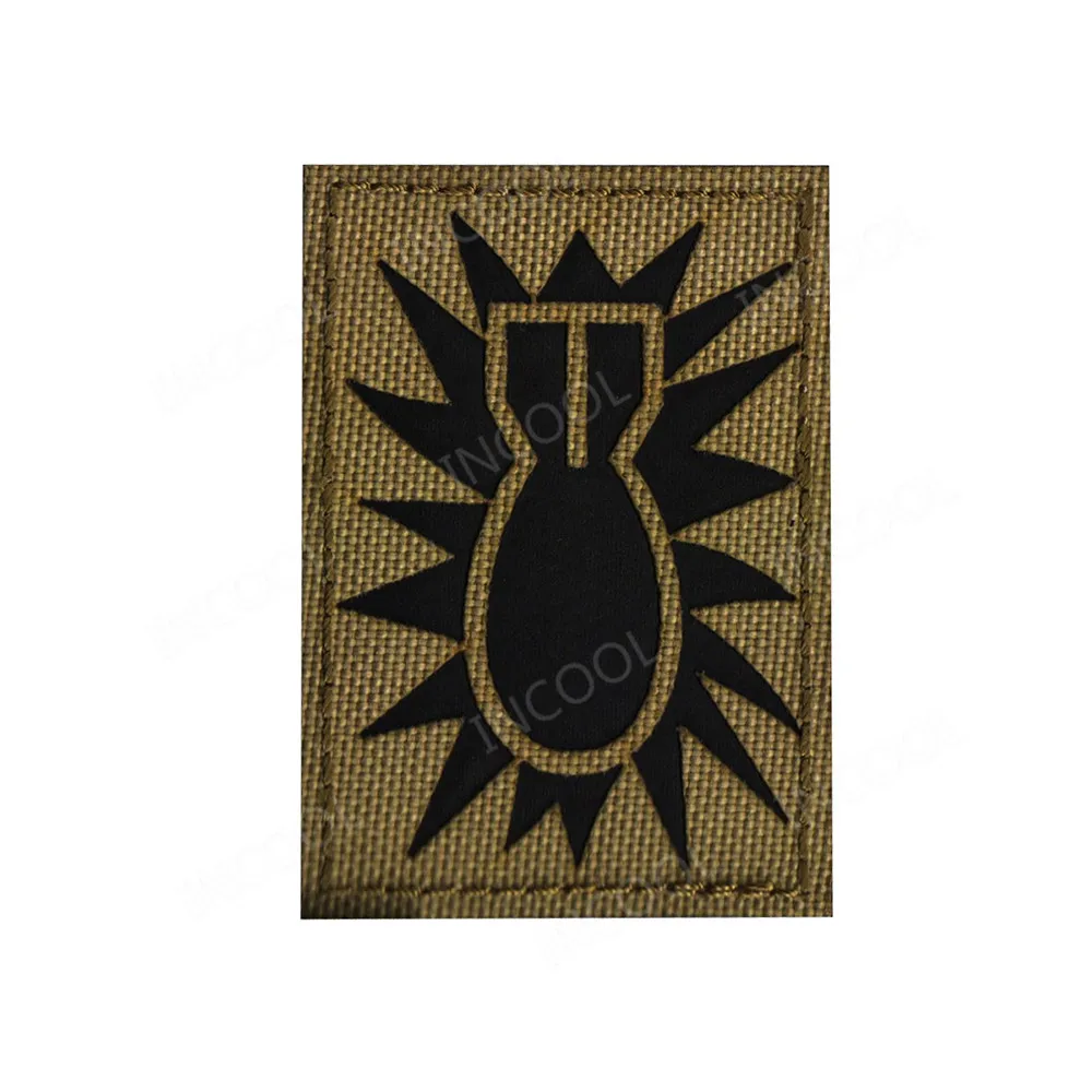 EOD Infrared Reflective IR Embroidered Patches US Flag Tactical Military Patches Emblem Badges Applique Embroidery Badges 